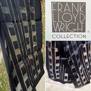 Sheer Geometric Scarf  Frank Lloyd Wright Collection | Museum of Modern Art
